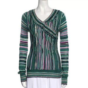 Christian Lacroix Vintage 1980s Printed Sweater Top